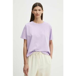 American Vintage tricou din bumbac femei, culoarea violet, FIZ02AH24 imagine