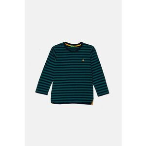 United Colors of Benetton longsleeve din bumbac pentru copii culoarea verde, modelator, 3GZ3G10F1 imagine