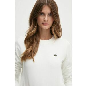 Lacoste bluza femei, culoarea bej, neted imagine