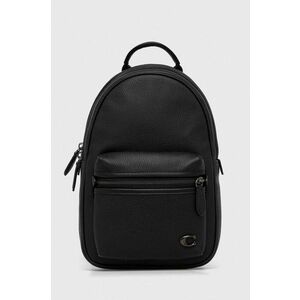 Coach ghiozdan de piele barbati, culoarea negru, mic, neted imagine