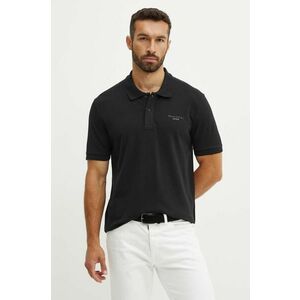 Marc O'Polo polo de bumbac DENIM culoarea negru, neted, 5000005079 imagine