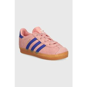 adidas Originals sneakers pentru copii GAZELLE CF EL culoarea roz, IH2781 imagine