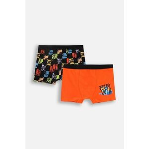 Coccodrillo boxer pentru copii din bumbac 2-pack culoarea portocaliu, PANTS imagine