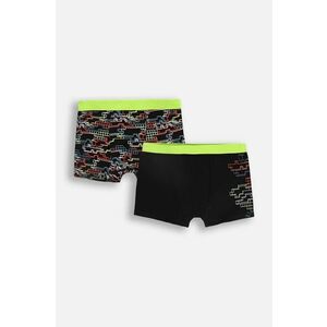 Coccodrillo boxer pentru copii din bumbac 2-pack culoarea negru, PANTS imagine