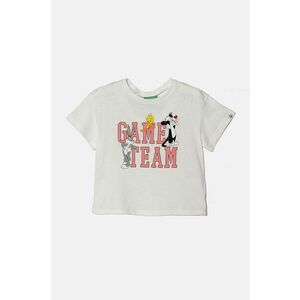 United Colors of Benetton tricou de bumbac pentru copii culoarea alb, 3I1XG10HF imagine