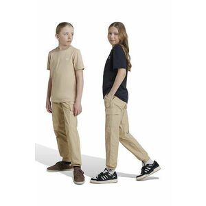 adidas Originals pantaloni de trening pentru copii CARGO PANTS culoarea bej, neted, IX7620 imagine