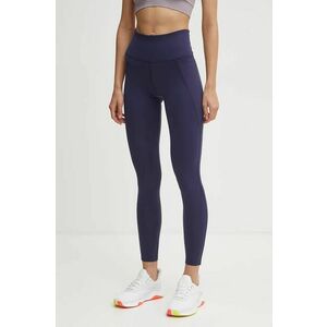 Reebok Classic leggins de antrenament Lux HS4706 culoarea albastru marin, neted, 100027322 imagine