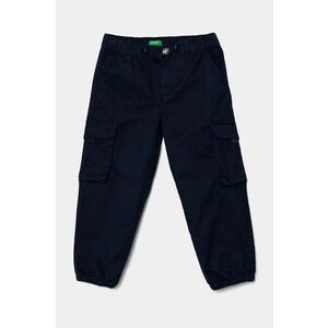 United Colors of Benetton pantaloni copii culoarea albastru marin, neted, 4XZXGF022 imagine