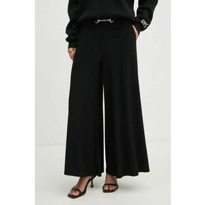 Joseph Ribkoff pantaloni femei, culoarea negru, lat, high waist, 241121 imagine