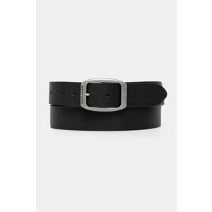 Pepe Jeans curea de piele WADE BELT barbati, culoarea negru, PM021025 imagine