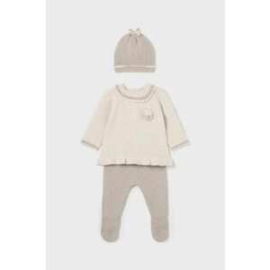 Mayoral Newborn compleu bebe culoarea bej, 2502 imagine