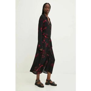 Desigual rochie SCRIBBLES culoarea negru, maxi, evazati, 24WWVW38 imagine