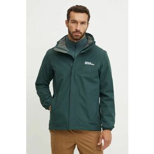 Jack Wolfskin jacheta de exterior Stormy Point culoarea verde imagine