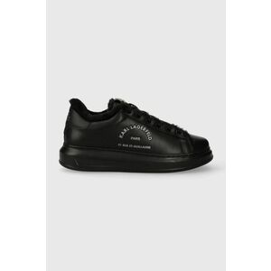 Karl Lagerfeld sneakers din piele KAPRI MENS culoarea negru, KL52538L imagine