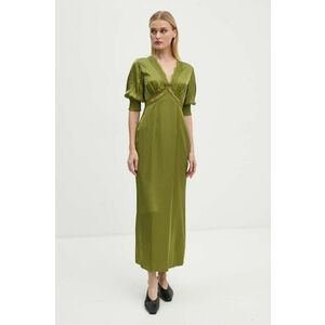 Never Fully Dressed rochie May Dress culoarea verde, maxi, evazati, NFDDR1694 imagine