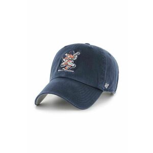 47 brand șapcă de baseball din bumbac MLB Detroit Tigers culoarea albastru marin, cu imprimeu, BCPTN-DBLUN09GWS-NY99 imagine