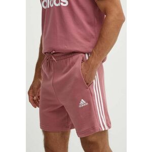 adidas pantaloni scurti din bumbac Essentials culoarea roz, JG8492 imagine