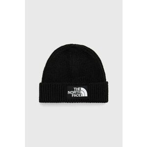 The North Face caciula copii culoarea negru, din tricot gros imagine