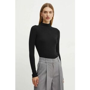 Weekend Max Mara pulover de lana femei, culoarea negru, light, cu turtleneck, 2425366052600 imagine