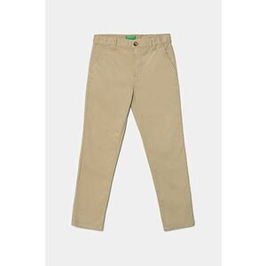 United Colors of Benetton pantaloni copii culoarea bej, neted, 4HM6CF011 imagine