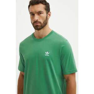 adidas Originals tricou din bumbac barbati, culoarea verde, cu imprimeu, IZ2106 imagine