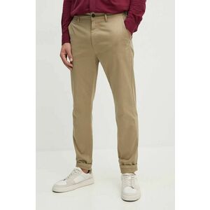 Boss Orange pantaloni barbati, culoarea maro, cu fason chinos, 50510917 imagine