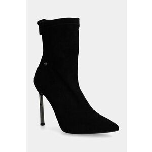 GOE botine femei, culoarea negru, cu toc cui, OO2N4221 BLACK imagine