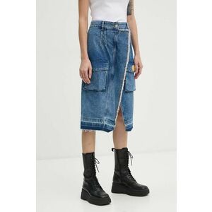 Moschino Jeans fustă din denim midi, dreaptă, 0101.8221 imagine