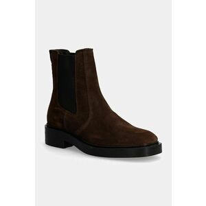 Gant botine din piele intoarsa Fallwi femei, culoarea maro, cu toc plat, 29553724 G896 imagine