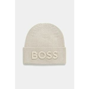 Boss Orange caciula de lana culoarea bej, de lana, 50522449 imagine