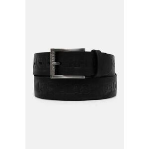 Karl Lagerfeld curea de piele barbati, culoarea negru, 544448.815300 imagine