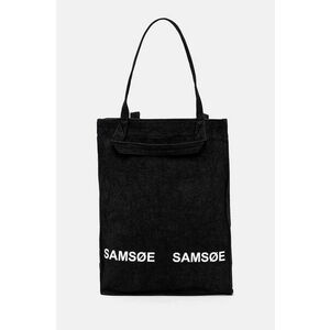 Samsoe Samsoe geanta de bumbac SALUCCA culoarea negru, U24300002 imagine