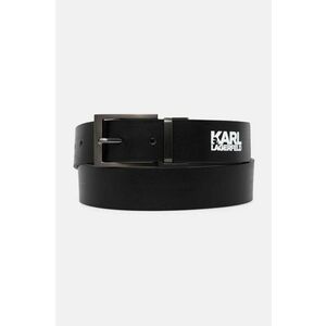 Karl Lagerfeld curea de piele barbati, culoarea negru, 544430.815300 imagine