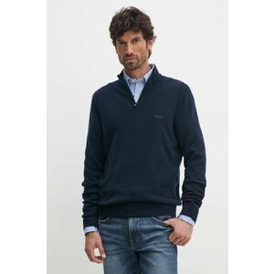 BOSS pulover de lana barbati, culoarea albastru marin, light, cu turtleneck, 50530314 imagine