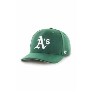 47 brand sapca MLB Oakland Athletics culoarea verde, cu imprimeu, B-CLZOE18WBP-DGB imagine