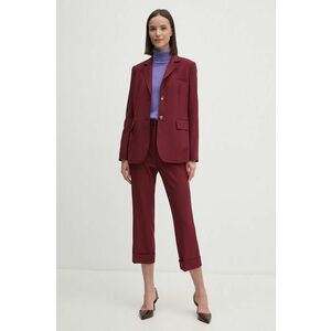 Dkny sacou culoarea bordo, un singur rand de nasturi, neted, D2G4A200 imagine