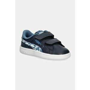 Puma sneakers pentru copii Smash 3.0 L Icy Monster culoarea albastru marin, 397990 imagine