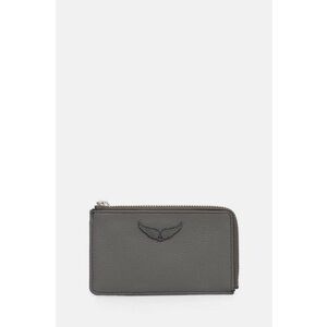 ZADIG&VOLTAIRE portofel de piele femei, culoarea gri, LWSG00011 imagine