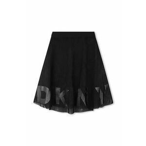 Dkny fusta fete culoarea negru, midi, evazati, D60215 imagine