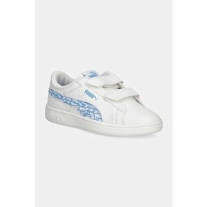 Puma sneakers pentru copii Smash 3.0 L Icy Monster culoarea alb, 397989 imagine