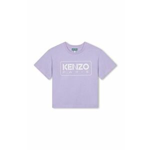 Kenzo Kids tricou de bumbac pentru copii culoarea violet, K60704 imagine