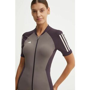 adidas Performance tricou de ciclism Essentials culoarea gri, IT3413 imagine