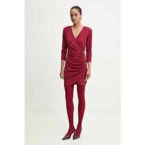 Blugirl Blumarine rochie culoarea bordo, mini, mulata, RF4180.J4762 imagine