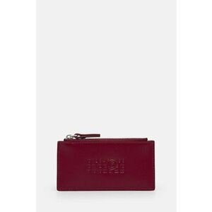 MM6 Maison Margiela portofel de piele femei, culoarea bordo, SA5UI0011.P7183 imagine