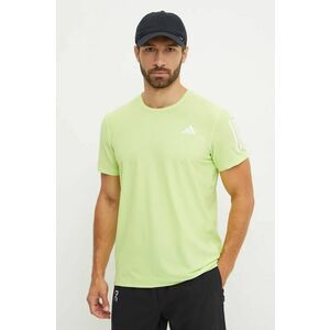 adidas Performance tricou de alergare Own The Run culoarea verde, cu imprimeu, IV5405 imagine