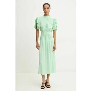 Rotate rochie Midi Puff Sleeve Dress culoarea verde, midi, evazati, 1127662981 imagine