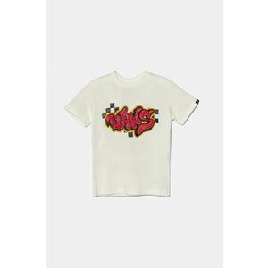 Vans tricou de bumbac pentru copii Tagged culoarea bej, cu imprimeu, VN000JP6FS81 imagine