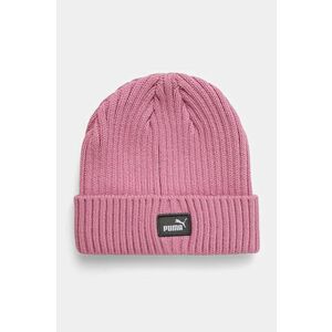 Puma caciula copii Classic Cuff Beanie culoarea roz, din tesatura neteda, 258940 imagine