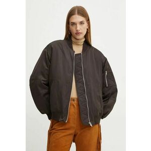 Ivy Oak geaca bomber femei, culoarea maro, de tranzitie, oversize, IO119104 imagine