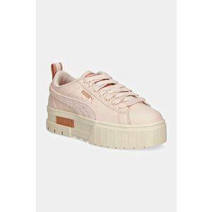 Puma teniși din piele copii Mayze Dusty Summer culoarea roz, 393614 imagine